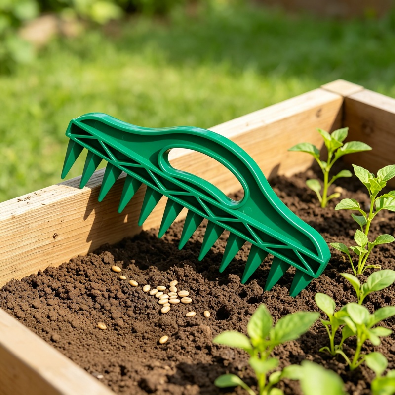 Gardening Tools Vegetables - プラスチック製手動ディブラー、ガーデンシーダーツール、土壌穴あけ器、種まき、野菜や花の植え付け、ガーデニング用品
