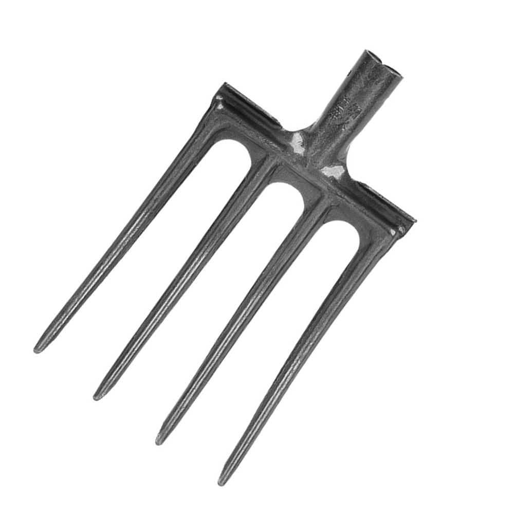 Spade Digging Fork - 頑丈な高炭素鋼製掘削フォーク 4本爪 耐破損性 ガーデンフォーク スペーディングフォーク 農具