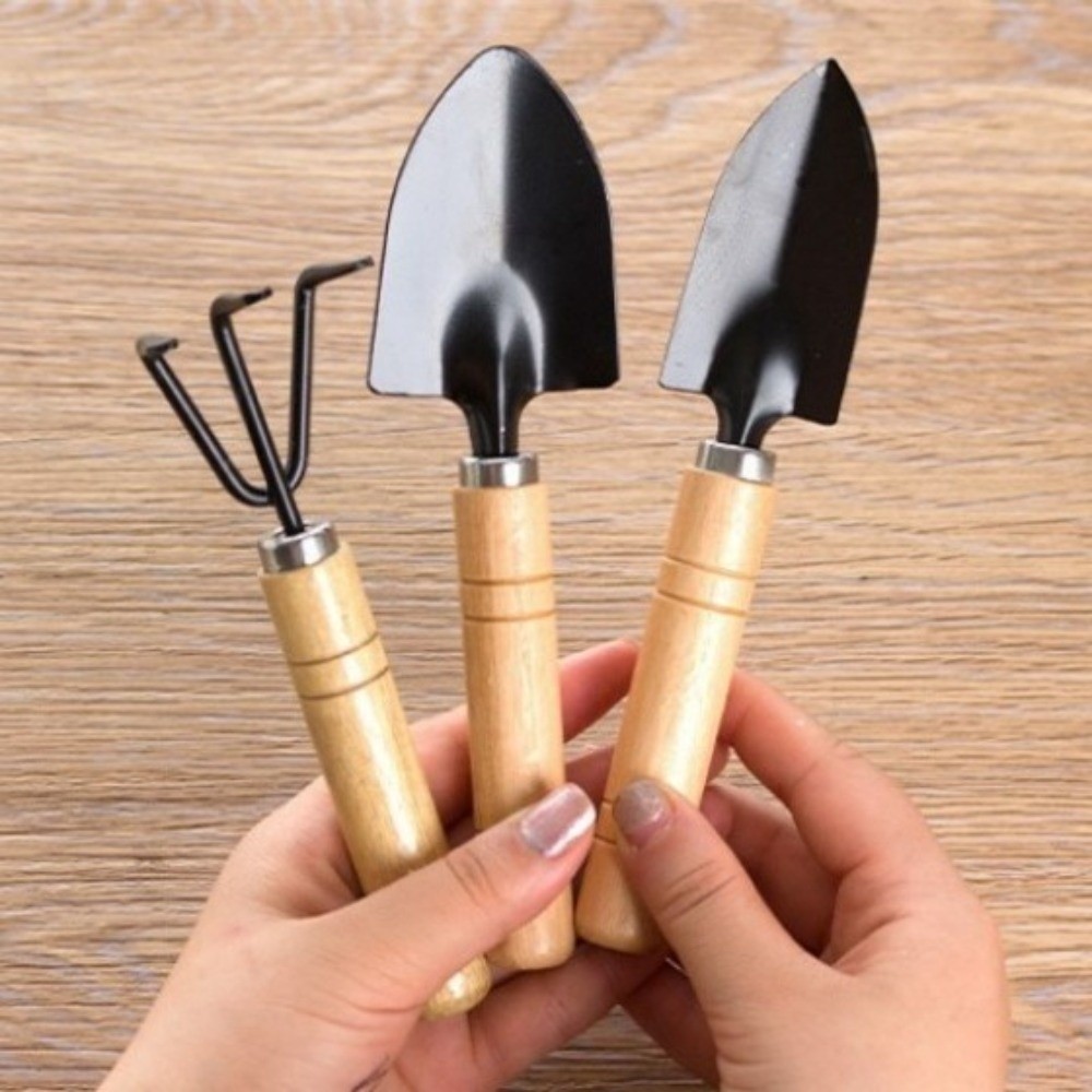 多機能ミニガーデン植栽ツールセット木製ハンドル土掘りシャベル - Spade Digging Fork のレビューと価格