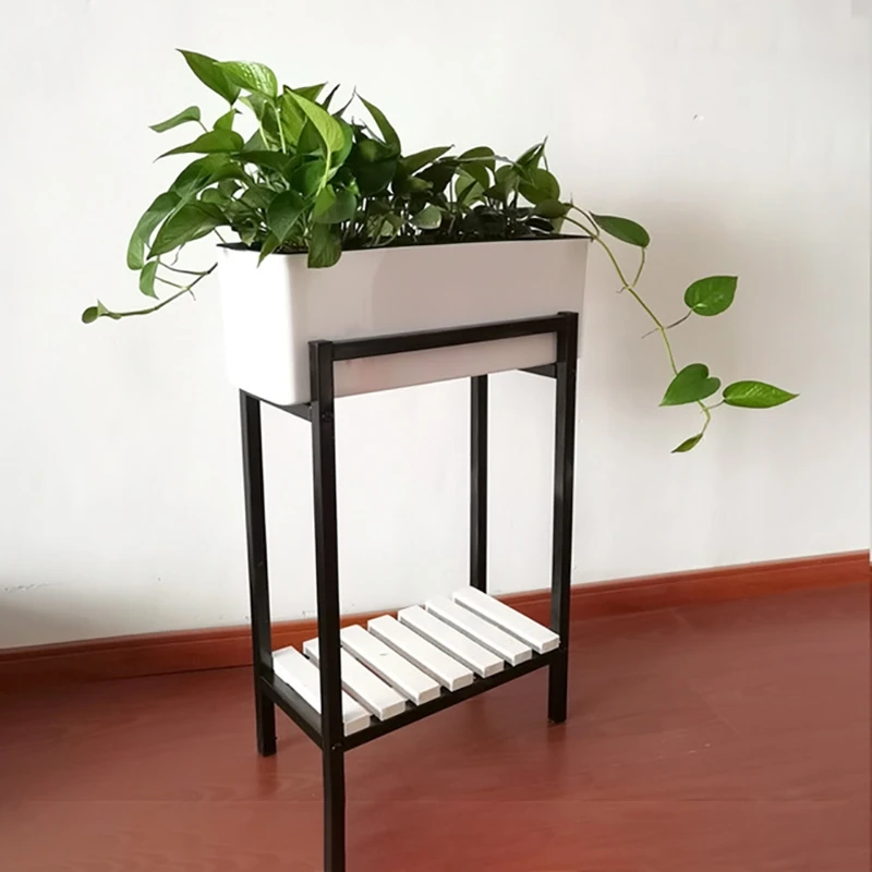 長方形怠惰な植木鉢鉢植え水耕プラスチック植木鉢 + 水位イン - Automatic Plant Waterer のレビューと価格