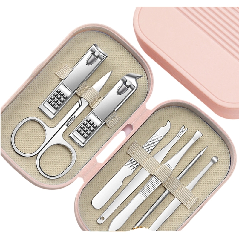 多目的マニキュア爪切りスチールネイルケアツール収納ポーチ付き - Gardening Tools Essential のレビューと価格