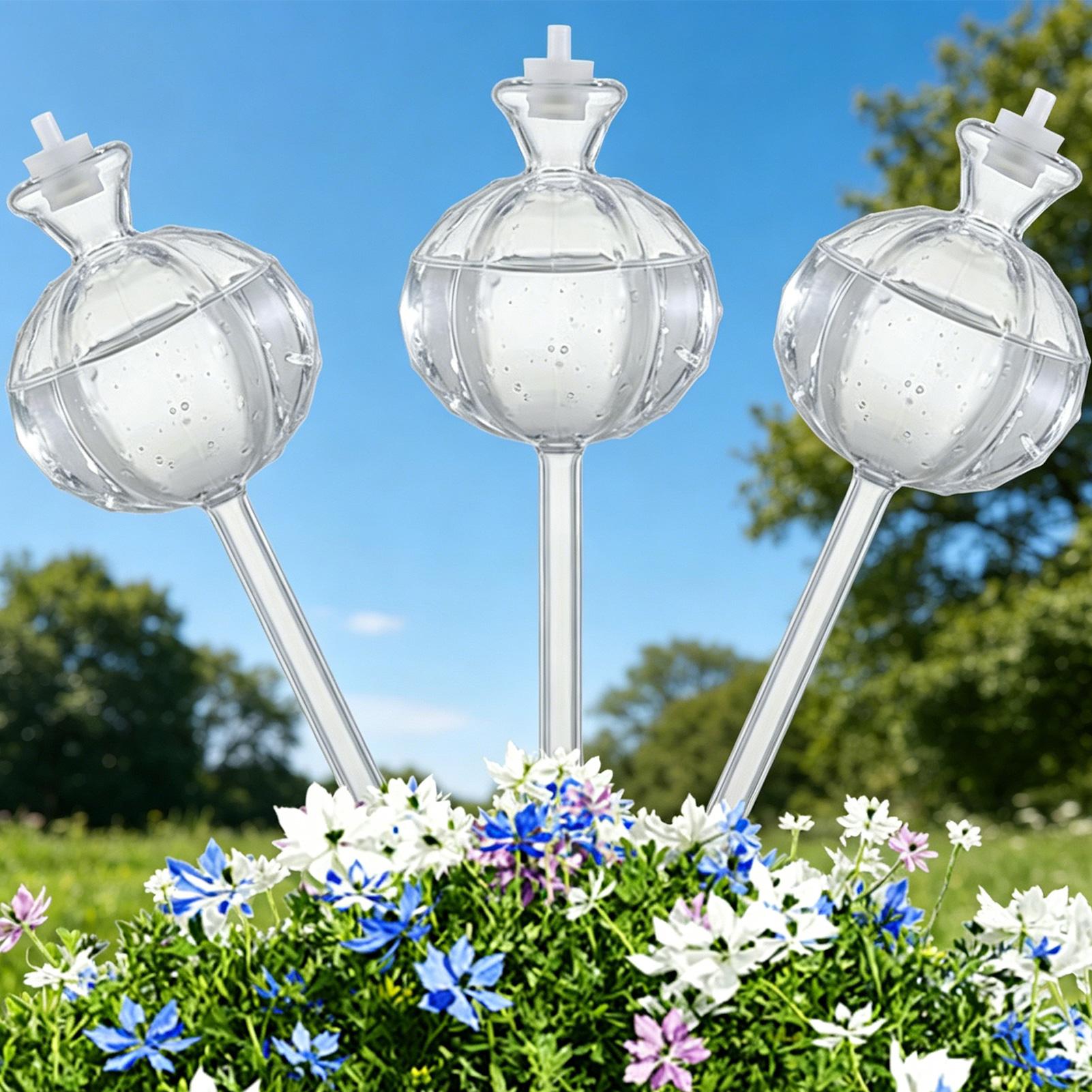 植物散水グローブステークス 3個入り 点滴灌漑 スローリリー - Automatic Plant Waterer のレビューと価格